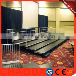 Adjustable Aluminum Frame Plywood Cover Choral Stage thumbnail-1