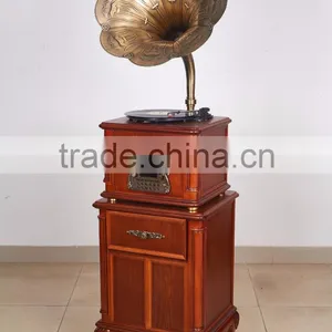 Classical Design Gramophone Record Player, Handmade High Quality Antique Gramophone thumbnail-1