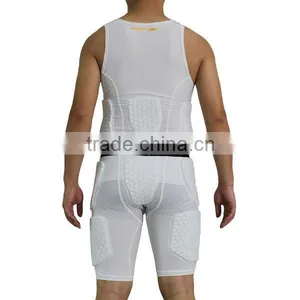 Wholesale Rugby Protective Padded Compression Wear Sleeveless thumbnail-1