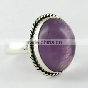 Fabulous Purple Amethyst 925 Sterling Silver Ring, Indian Silver Jewelry, Online Silver Jewelry thumbnail-1