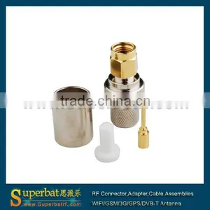 SMA Crimp Plug Connector for LMR400 Fiber Sma 905 Connector thumbnail-1