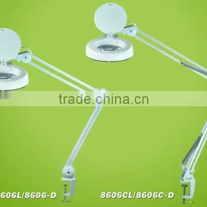Portable 36 LED Lights Fluorescent Light 8x Table Magnifier Desktop Lamp Magnifier 5X thumbnail-1