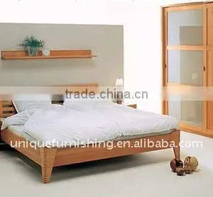 Birch Wood Double Hotel Beds Hotel FurnitureHB-04 thumbnail-1