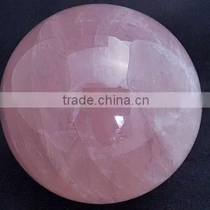 100mm Round Rose Quartz Sphere Wholesale Gemstone Sphere thumbnail-1