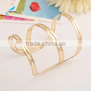 Newest Fashion Golden Metal Cuff Bangles 2016 Bracelet Jewelry thumbnail-3
