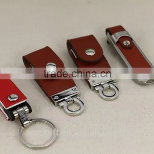 2016 Wholesale Promotion Gift Leather USB Flash Drive 1GB 2GB 4GB 8GB 16GB 32GB thumbnail-1