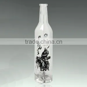 Workable Price High Moods Frosted Alcohol Glass Bottle Frosted Vodka 500ml Beverage Bottle thumbnail-2