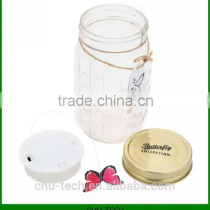 Electronic Butterfly Jar Butterfly Bottle With LED Light thumbnail-4