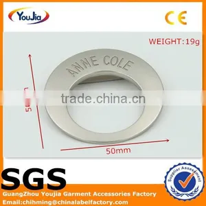 Custom Silver Plated Cloth Round Metal Badge thumbnail-1