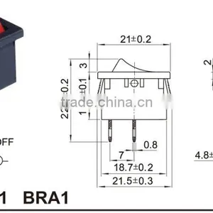 High Quality Temperature Double Push Button Rocker Switch for Electrical Products With Certificate 3 Position Switch thumbnail-4