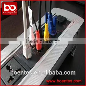 Conference Room Meeting Solution for Motorized Rotating Desktop Power Socket With Extension Cables thumbnail-6