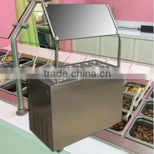 Lestar Cooling Display Cabinet Topping Bar Ice Cream Showcase thumbnail-1