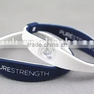 Rubber Wristband Pure Strength Silicone Bio Magnetic Bracelet thumbnail-4