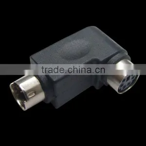 Mini Din Right Angle Adapter Mini Din 6 Male to Mini Din 6 Female 90 Degree thumbnail-1