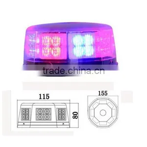 Purple Led Beacon Light With Magnetic Base Cigarette Plug LH-S09 thumbnail-4