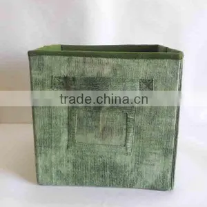 Foldable Decorative Fabric Storage Box With Cardboard thumbnail-2