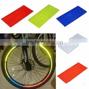 Fluorescent MTB Bike Bicycle Sticker Cycling Wheel Rim Reflective Stickers Decal for Outdoor Sports Accessories thumbnail-1