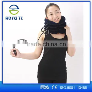 Full Flannel Soft Inflatable Air Neck Traction Cervical Collar/Cervical Traction Device thumbnail-2