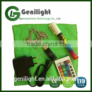 30x20cm LED Writing Board With Remote Controller 7 Colors RGB 46 Kinds Flash Mode Transparent Tempered Glass Panel Widely Used i thumbnail-4