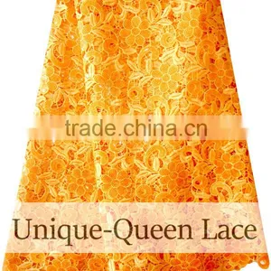 Hot Selling Guipure Laces African Clothing Materials for Wedding /cotton Cord Lace Fabric/quality African Guipure Lace Materials thumbnail-2