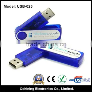 Bulk Buy Folding Twist USB Pen Drives 8GB/16GB/32 GB/ 64 GB/ Micro Swivel USB 2.0 Flash Drive(USB-025) thumbnail-1