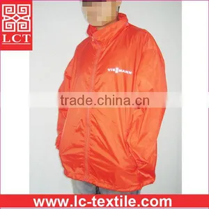 Factory Direct Cheap Price and Quality Guaranteed 190T Nylon Orange Color Working Uniform Hooded Wind Jacket for Men(LCTU0064) thumbnail-1