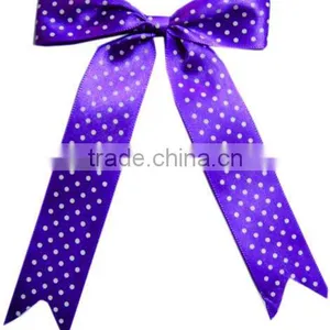 Custom Chocolate Packing Ribbon Bow With Elastic Loop Pre-made Bow for Baking Decoration thumbnail-3