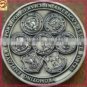Promotional Custom Antique Silver Coin thumbnail-1