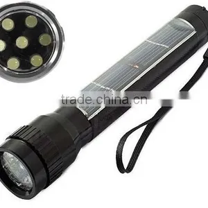 800mAh 7 LED Super Solar Power Portable Flashlight Torch Lamp Hiking Camping NEW thumbnail-3