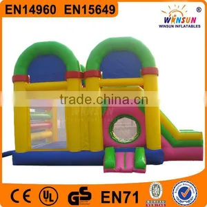 EN14960 Standard Popular Inflatable Steps Slide thumbnail-1