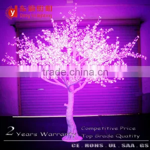 3.0 Meters Height Purple Light Cherry Blossom White Trunk Led Decorative Flower Tree thumbnail-1