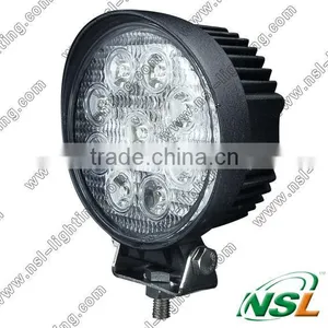 4 Inch 27W LED Working Light Round Flood Beam Motorcycle Tractor Truck Trailer SUV JEEP Offroads Boat Work Light 12V 24V thumbnail-1