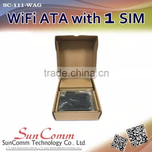SC-111-WAG Wifi ATA With 1SIM, 1FXO, 1FXS, Wifi Hotspot, GSM, Multi-functional Gateway, WiFi AP thumbnail-5