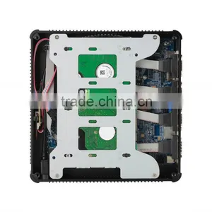 Fanless Mini pc 12v Mini pc J1900 CPU 4*COM VGA+HDMI Windows xp Linux System thumbnail-6