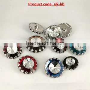 Newest Selling OEM Quality Fashion Glasss Button Wholesale thumbnail-1