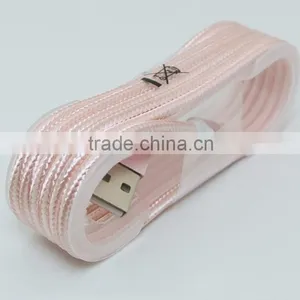 Metal Nylon Woven USB Cable With Blister for I6 Usb Cable Bulk for Iphone 7 thumbnail-3