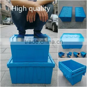 Customized Stackable Plastic Logistic Turnover Box With Lid thumbnail-4