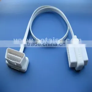 Obd2 Wiring Harness Obd Pass Through Male/female to Male Flat Cable thumbnail-2