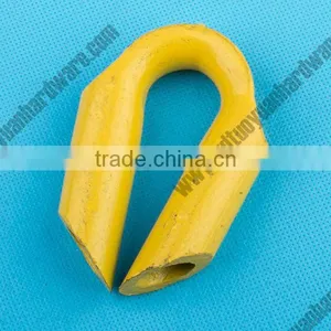 Rigging Hardware Yellow Painted Wire Rope Tube Thimble thumbnail-1