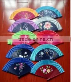 High Quality Print on Paper Tool Bamboo Handle Fans Use thumbnail-2
