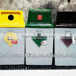 Customized HDPE Colorful Classification Plastic Dustbin for Sale Recycling Dustbin thumbnail-1