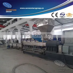 PET Flakes Granulator Parallel Twin Screw Extruder Machine thumbnail-1