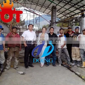 2012 Doing New 5/6/8/10T Scrap Waste Tyres and Plastic Pyrolysis Oil Plant thumbnail-6