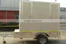 China Toilet Portable Toilet Mobile Chemical Toilet With Trailor for Sale thumbnail-1