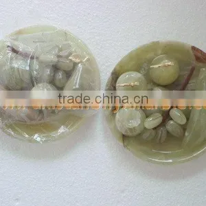 PAKISTAN SUPPLIER Hot Sale Popular ONYX FRUITS PLATES HANDICRAFTS thumbnail-2