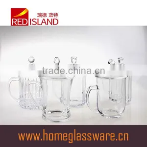 300ml High Clear Crystal Glass Stein With Handle 2016 Hot Selling thumbnail-2