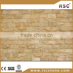 Yellow Wooden Sandstone for Wall Cladding thumbnail-1
