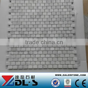Bianco Carrara White Marble Mosaic Tile 12x12 Small Brick thumbnail-1