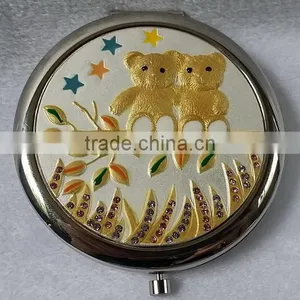 Fashion Round Pocket Mirror ,cute Compact Mirror thumbnail-1