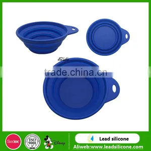 Collapsible Silicone Pet Dog Bowl,Silicone Foldable Pet Feeding Bowl thumbnail-3